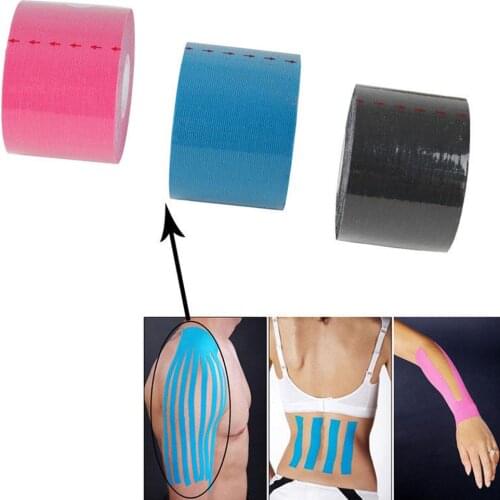 5m Kinesiology Elastic Sports Wrap Tape Physiotherapy Muscle Support Bandage Knee Pads Support for Gym Fitness Bandage