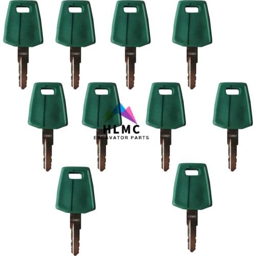 2PCS VOE11444208 ignition switch key C001 Ignition Key for Wheel Loader Accessories