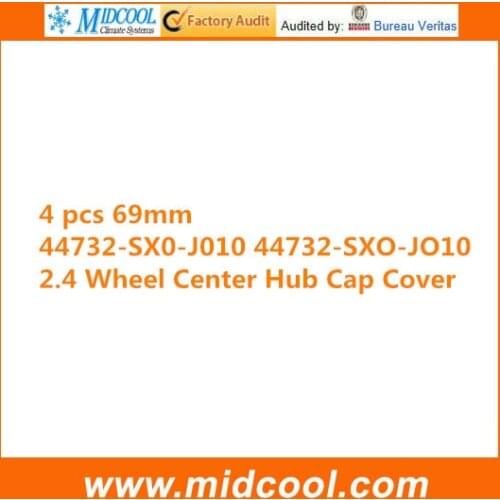 4 PCS High Quality Wheel Cap for 69mm 44732-SX0-J010 44732-SXO-JO10
