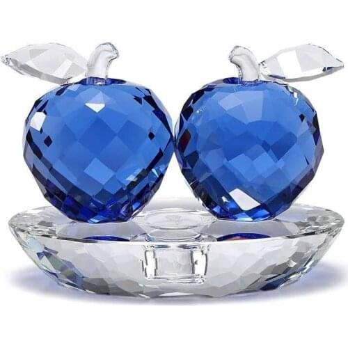 2020 Best Christmas Gift High-end Crystal Apple Car Perfume Seat Creative Crystal Interior Ornament Supplies Home Office Car Per