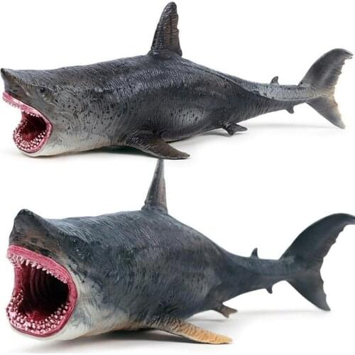 Megalodon Shark Model Sea Life Classic Toys For Boys Children Ancient Animal Figure Collection Toys Educational Learning Gift
