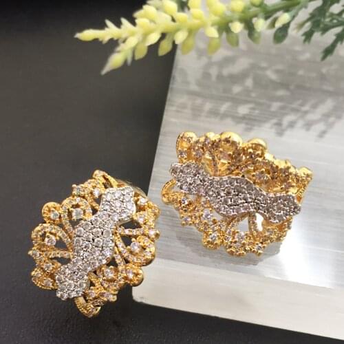 Lanyika Fashion Jewelry Trendy Exquisite butterfly-shaped gold ingot Micro Plated Party Earrings Anniversary Daily Best Gift