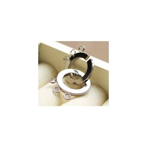 Wholesale Diy necklace bracelet buttons trinuclear silver buttons