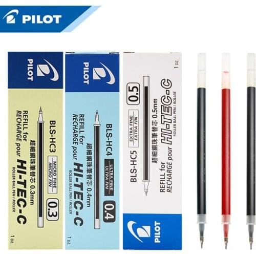 Pilot BLS-HC4 Gel Ink Pen Refill for Fiance BallPoint pen BLLH-20C4 0.4mm 3 colors Writing Supplies Office & School Supplies