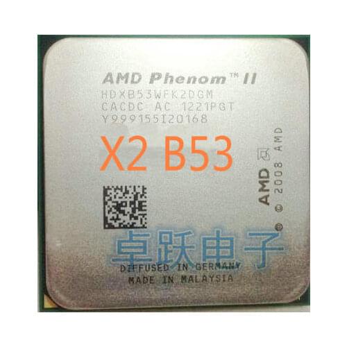 AMD Phenom II X2 B53 CPU Processor Dual-Core (2.8Ghz/ 6M /80W / 2000GHz) Socket am3 am2+ free shipping
