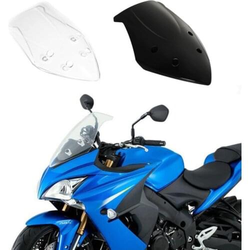Clear Black Windshields Windscreen For Suzuki GSXS1000 GSXS1000F 2015-2017 2016 Motorcycle Accessory