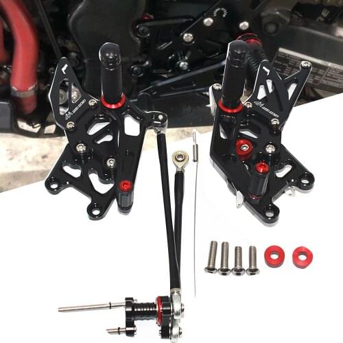 For Honda CBR600RR CBR 600 RR 2007 2008 CNC Adjustable Rearset Foot Pegs CBR 600 RR 2007 2008 Rear Foot Rest