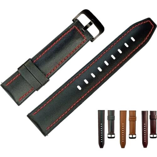 Bracelet For Amazfit GTR 47mm Strap For Xiaomi Huami Amazfit Pace/1 Stratos/2 Smart Watch Band Sport Leather+Silicone Watchband