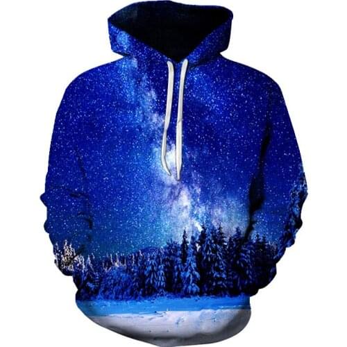 Universe Starry Sky graphic Hoodies Men Spring and Autumn Fashion Casual Personality 3D Print hoodie Hip Hop harajuku Sweatshirt