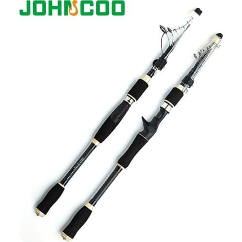 Baitcasting Carbon Fishing Rod 1.95m 2.1m 2.4m 2.7m Telescopic Spinning Fishing Rod Fishing Tackle Travel Fishing Rod
