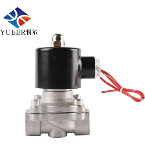 1/2 inch 2 Way Normally Closed Water Smart Stainless Steel Electric Water Pressure Regulator Magnet Solenoid Valve