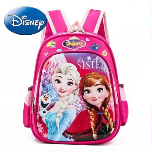 Disney Frozen Princess Elsa Sophia Backpack Large Capacity Waterproof Woman Shoulder Bag Ladies Childrens Handbag