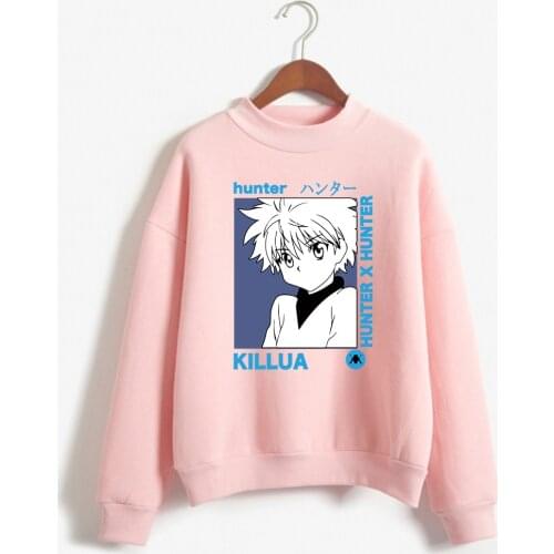 Women Hoodies Hunter X Hunter Women Pullovers Hoodies Sweatshirts Killua Zoldyck Print Anime casual Streetwear Tops