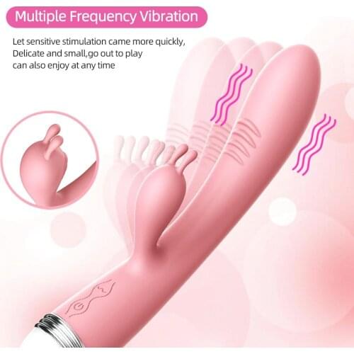 10 Speed G pot Vibrator USB Rechargeable Powerful Dildo Rabbit Vibrator for Women Clitoris stimulation Massage Adult sex toys