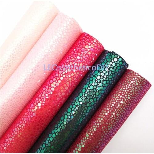 1PC 21X29CM Iridescent Faux Leather Fabric, Synthetic Leather Fabric Leather Sheets, PU For Making Bows LEOsyntheticoDIY T76