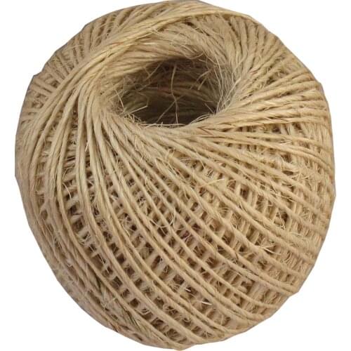 1 Piece 80mNatural color sisal twine (dia.: 1.5mm, 1 ply twisted) 80m/ball wholesales