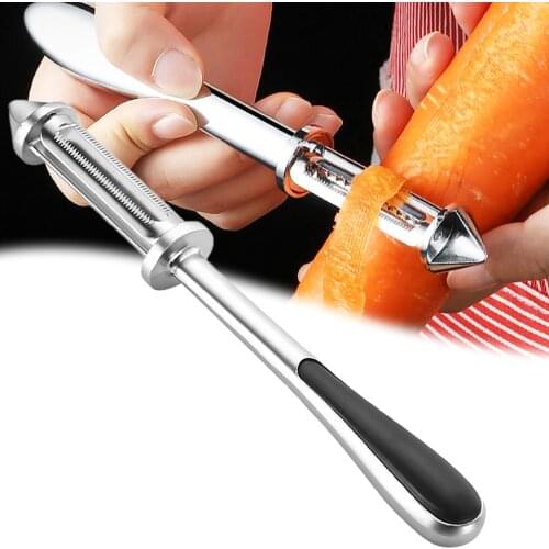 2021 Hot Sale Stainless Steel Safety Antislip Fruit Vegetable Potato Peeler Knife Slicer Peel Blade Shred Tool For Kitchen