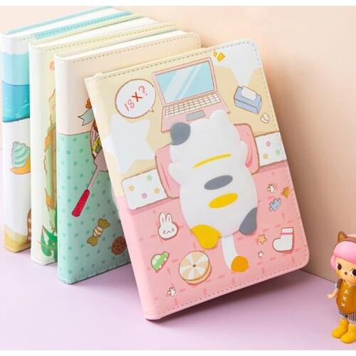 2021Kawaii Notebook Journals Notepads Diary Agenda Weekly Planner Writing Paper For Students Stationery School Office Supplies
