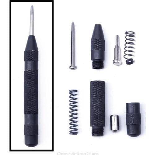 5\" Automatic Centre Punch Heavy Duty Spring Loaded Metal Wood Press Dent Marker Au18 20 Dropship