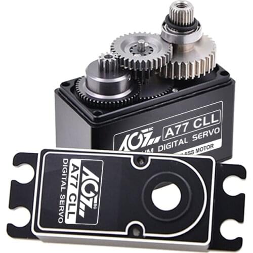 AGFRC A77CLL HV 25.5KG 0.12Sec Aluminum Case Metal Gears Standard Digital Coreless RC Servo for 1/10 RC Crawler Buggy Airplane