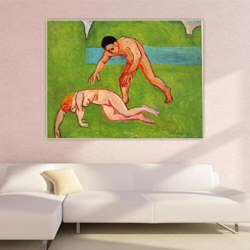 Henri Matisse《Nymph and Satyr》Canvas Oil Painting Artwork Poster Picture Wall Hanging Decor Home Living Room Decoration