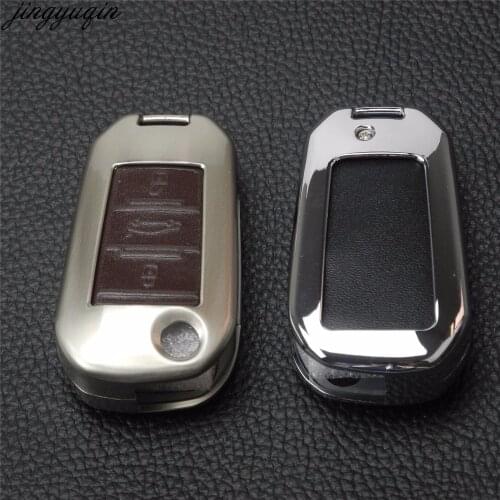 Zinc+leather Remote 3B Key Cover Case For Peugeot 2008 308 3008 508 4008 408 For Citroen C5 C6 C4L CACTUS C3XR DS5L Elysee 2016