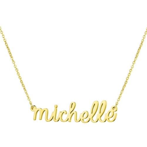 Customize Letter Necklace Chain Choker Collar Con Nombre For Women Men Personalized Gift