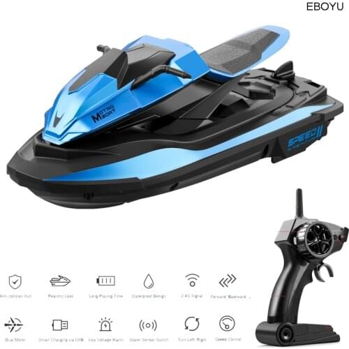 JJRC S9 RC Boat 2.4Ghz 1:14 Seeker Remote Control Racing Boat Motorcycle Double Motor Two Speed Vehicle RC Ship Gift Toy RTR