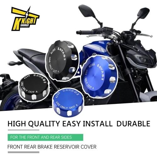 Front Rear Brake Reservoir Cover For YAMAHA MT09 MT-09 YZF R7 R9 Motorcycle Accessories CNC Master Cylinder Fluid Oil Tank Caps