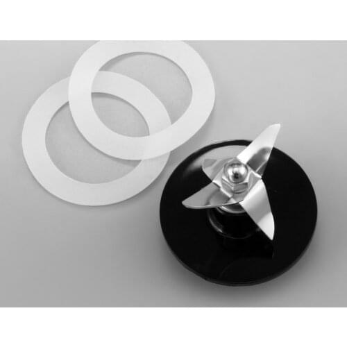 3pcs/set Blender Blade Cutter with Rubber Sealing Gasket Replacement Fit for Cuisinart Blender Black Kitchen Blender Parts