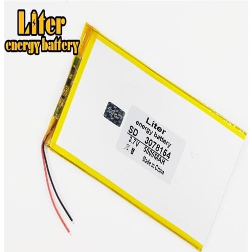 Best battery brand 3078154 3.7V 5000mAH 3080150 Li-ion Tablet pc battery For 7,8,9 inch tablet PC Polymer lithiumion Batter