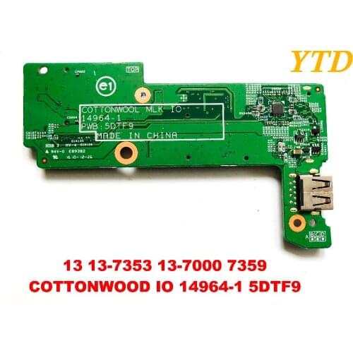 Original For Inspiron 13 13-7353 13-7000 7359 0GMTD5 COTTONWOOD IO 14964-1 5DTF9 USB SD Card Reader switch Board tested good