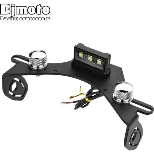 Motorcycle CNC Adjustable License Plate Bracket with LED Light For Kawasaki ZX-6R ZX6R 2009 2011 2012 2013 2014 2015 2016 2017
