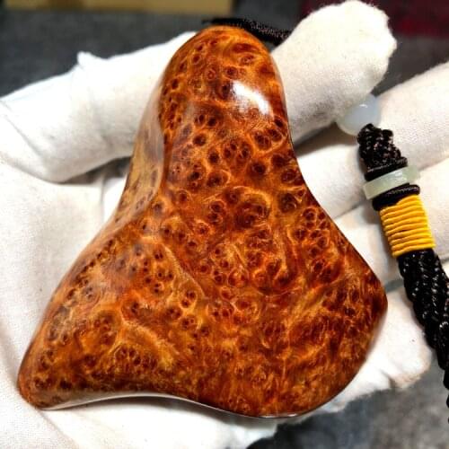 Taihang Cliff Hand-held Parts Log with Full Tumor Scar Aged Old Material Hanging Pendant Jewelry Wood Carving Crafts Small Parts