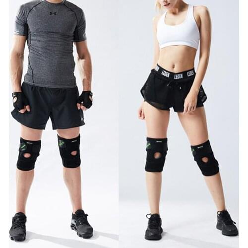 Sports Knee Pads Breathable Anti-slip Knee Cover Silicone Spring Support Knee Pads soporte Fitness equipo baloncesto voleibol