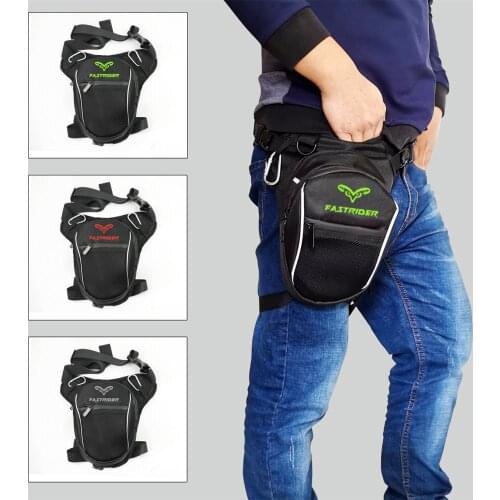 Fashion Motorcycle Drop Leg Bag Hip Bum Fanny Pack Waterproof Motorcycle Bag Outdoor Casual Waist Bag Motorcycle bike Bag Black