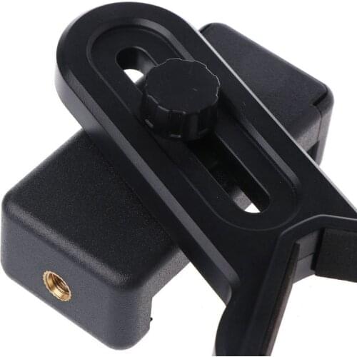 Universal Cell Phone Adapter with Spring Clamp Mount Monocular Microscope Accessories Adapt Telescope Mobile Phone Clip Bracket
