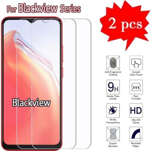 2-1Pcs For Blackview A80s A70 A80 A60 Pro Plus Glass For Blackview A 70 80 80s 60 Plus Pro Cover Phone Screen Protector Film