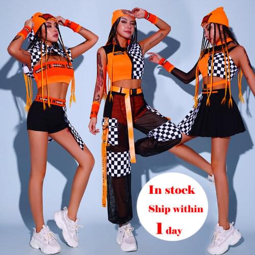 WomenS Group Performance Clothing Adult Gogo Cheerleader Costumes Jazz Hip-Hop Dance Rave Clothes Pole Dance Clothes DQS7360