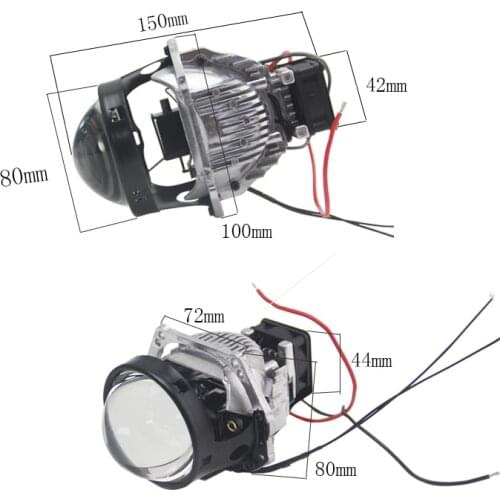 3.0 LHD Lenses for Car Headlights 3inch Ford Focus 2 Restyling for Mazda 3 6 CX5 3 BK, for BMW, for Audi A3 A4 A5 Q5 A6 Q7 TT A1