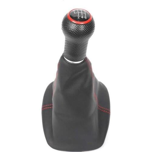 6 Speed 12mm Gear Shift Knob Lever Shifter Gaiter Boot For Volkswagen VW Golf 4 IV MK4 GTI R32 Bora Jetta 1999-2004