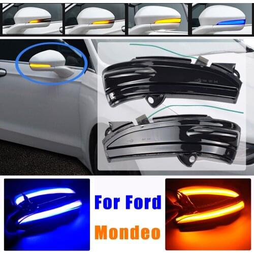 Dynamic LED Blinker Side Mirror Marker Turn Signal Light Lamp For Ford Mondeo MK5 2014-2019 MK V 5