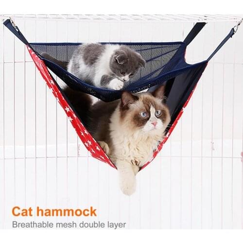 Sturdy Simple Pet Kitten Soft Hanging Bed Washable Pet Hanging Hammock Stable Pet Accessories