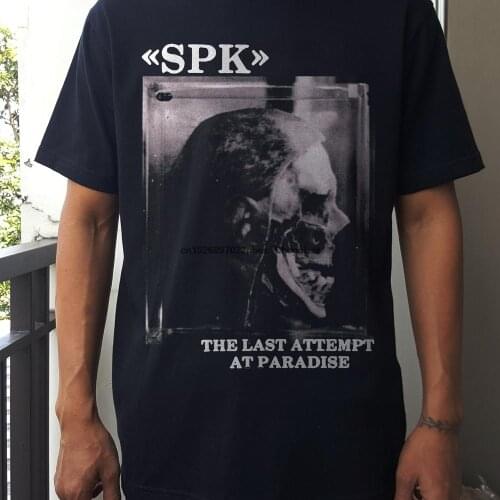 Spk tshirt the last attempt at paradise industrial post punk tshirt