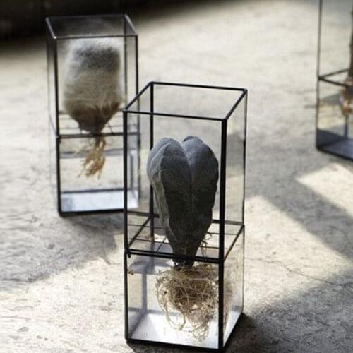 Succulent pots wholesale home decorative vase garden art flower pot planters depot metal stand table decoration Geometric