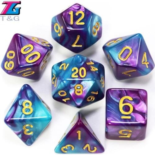 Dice DND Die Toys 26 Colors for Adults Kids Plastic Cubes Special Birthday Gift Board Game Accessories