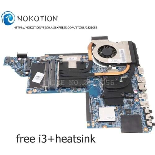 NOKOTION 659094-001 639390-001 665987-001 For HP DV7-6000 Motherboard heatsink+i3 Fit for 666520-001 645385-001 641576-001