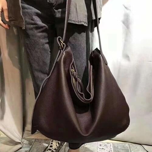 2021 new retro leather messenger bag Women handbags tote bag large capacity soft leather shoulder bag ladies crossbody bags