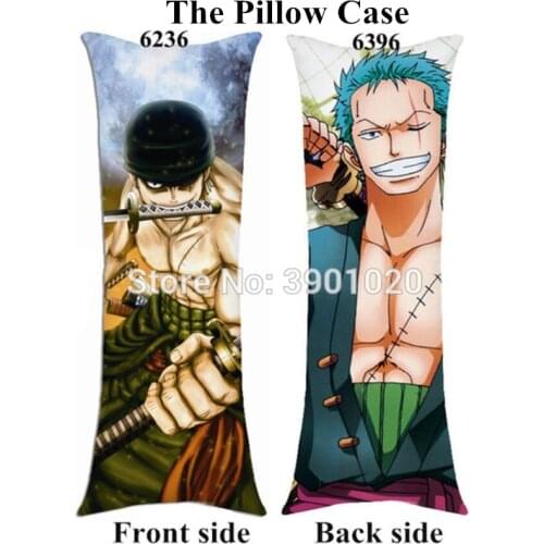 New cartoon ONE PIECE Roronoa Zoro pillowcover Trafalgar Law anime hugging long size body pillow Cover Case Custom