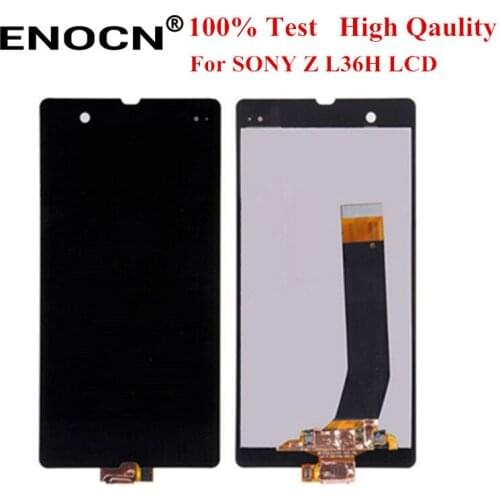 ENOCN EORIGINAL Display For SONY Xperia Z LCD Touch Screen For SONY Xperia Z Display Replacment L36H C6603 C6602 C6606